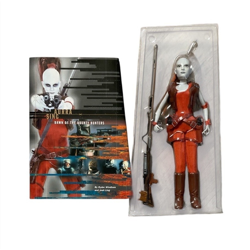 Star Wars Episode I Aurra Sing Collector Figure & Dawn Of Bounty Hunters Book